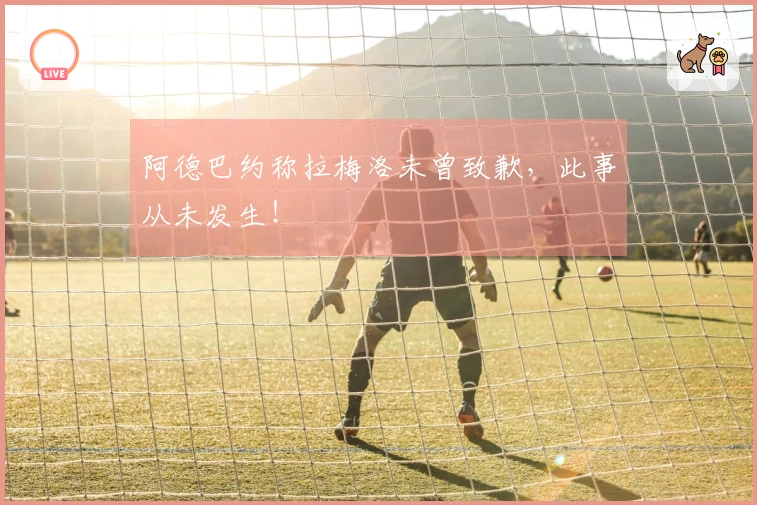 阿德巴约称拉梅洛未曾致歉，此事从未发生！